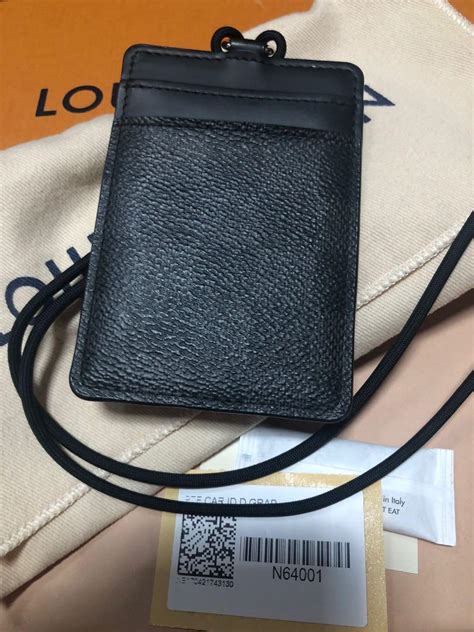 louis vuitton id holder lanyard|louis vuitton travel card holder.